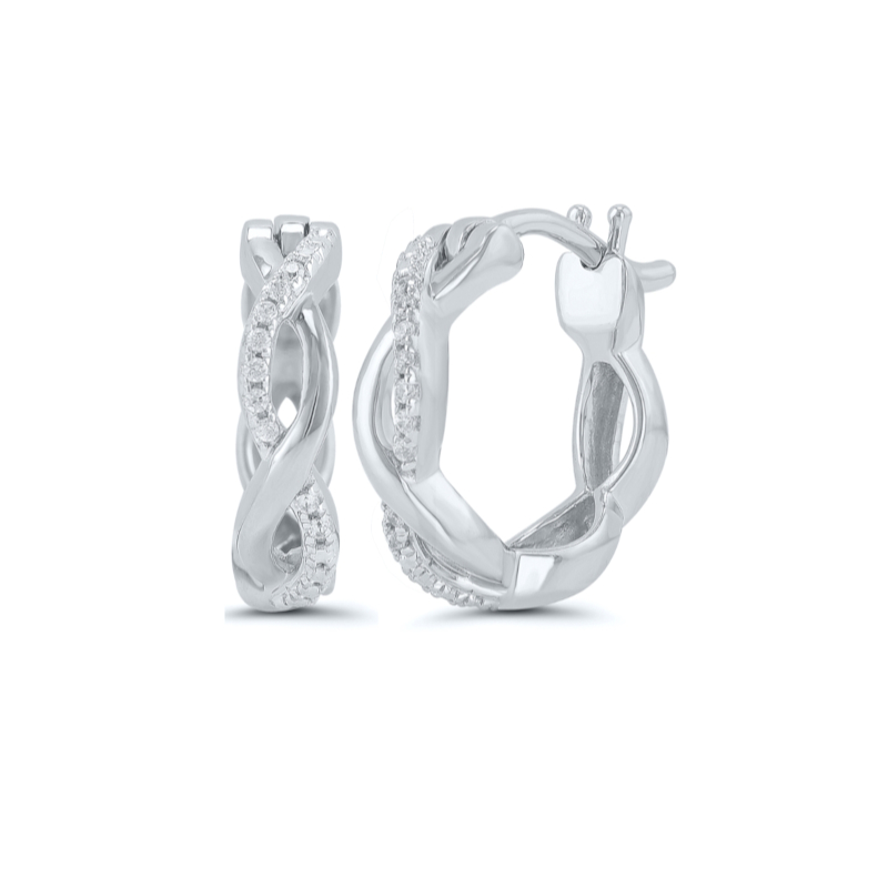 Diamond Infinity Earrings